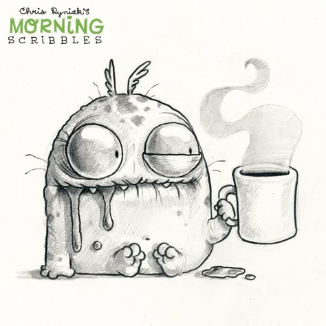 https://flic.kr/p/XYSyYa | 733 Morning Scribbles, Monster Drawings, Chris Ryniak, Friendly Monster, Cute Monsters Drawings, Doodle Monster, Monster Drawing, Funny Drawings, Arte Sketchbook