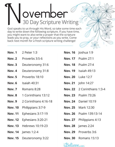 Our daily Scripture writing plan to walk you through the month of November. November Scripture Writing Plan, November Scripture, February Scripture, Scripture Plans, Bible Writing, Bible Plans, Scripture Writing Plan, Scripture Writing Plans, Scripture Writing