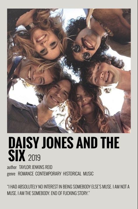 Daisy Jones And The Six Poster, Book Posters Polaroid, Polaroid Book Poster, Book Polaroid Poster, Akeelah And The Bee, Movie Diary, Minimalist Polaroid Poster, Fictional Couples, Tv Posters