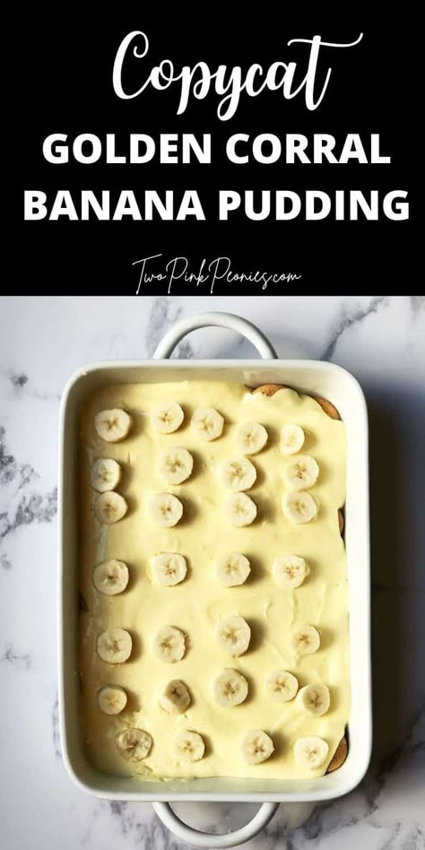 Golden Corral Banana Pudding Recipe, Golden Corral Bread Pudding Recipe, Banana Pudding Easy, Banana Pudding Desserts, Golden Corral, Banana Pudding Recipe, No Bake Recipe, Dressing Recipes Cornbread, Dessert Restaurants