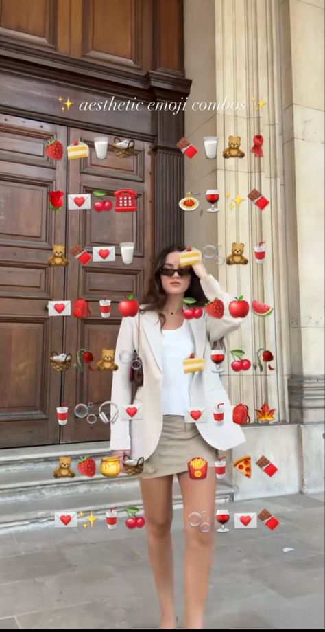 Valentines Emoji Combos, Red Outfit Captions For Instagram, Red Emoji Combos, Red Emoji Combinations, Emoji Combos Aesthetic, Aesthetic Emojis Combinations, Aesthetic Emoji Combos, Red Emoji, Aesthetic Emoji