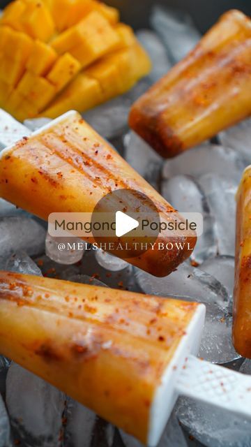 Mel Lazaro | Easy High Protein Meals on Instagram: "EASY MANGONADA POPSICLES. It’s the perfect treat to beat the heat.   Tag your mango lover friends below or share this in your story 🫶🏽  🎥 6 popsicles  -1/2 ripe mango -1 1/2 Philippines mango juice (1 can is 8oz) -Chamoy -Tajin  🥣 -Cut the mango into cubes and set aside -Add as much chamoy and tajin to each popsicle mold.  -Then Add the mango cubes. -Fill each popsicle mold with mango juice. Top it with the popsicle stick and freeze for at least 6 hours or overnight.  Serve: -Add more chamoy and/or sprinkle more tajin if desired and serve, enjoy!  Did you make this recipe? Please tag me on Instagram @melshealthybowl to be featured in my stories.  #mangolover #mangonada #popsicle #snack #summer #comida #chamoy #tajin" Mangonada Popsicles, Chamoy And Tajin, Easy High Protein Meals, High Protein Meals, Ripe Mango, Protein Meals, Mango Juice, Popsicle Molds, Popsicle Stick