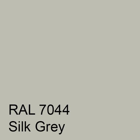 Ral 7044 Silk Grey, Colour Samples, Colour Matching, Paint Colour, Ral Colours, Color Samples, The Beauty, Paint Colors, Home And Garden