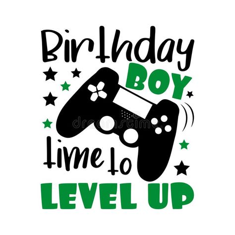 Cricut Verjaardag, Gaming Birthday Party Ideas Boys, Level Up Birthday Party, Happy Birthday Gamer, Boys Birthday Party Games, Playstation Party, Playstation Cake, Xbox Party, Gaming Birthday