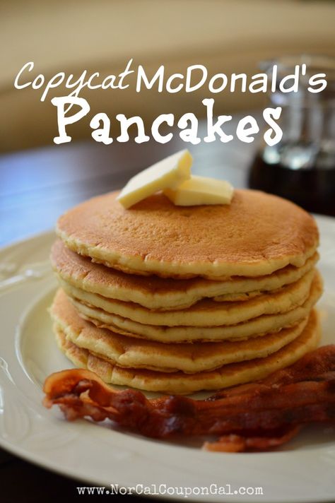 Mcdonalds Pancake Recipe, Mcdonald's Pancake Recipe, Copycat Mcdonalds, Mcdonalds Pancakes, Mcdonalds Copycat Recipes, Mcdonalds Recipes, Pancake Recipe Easy, Copykat Recipes, Copycat Restaurant Recipes