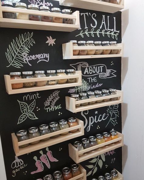 Spice Rack Ideas, Ikea Australia, Koti Diy, Kitchen Spice Racks, Kitchen Organisation, Diy Kitchen Storage, Kitchen Spices, Spice Organization, Shed Design