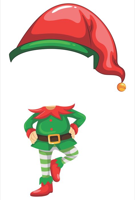 Christmas Face Template, Christmas Elf Body Template, Faceless Elf Printable, Christmas Characters Faceless Template, Faceless Santa Template, Faceless Christmas Elf, Christmas Elf Template, Christmas Cutouts Printable, Faceless Christmas Template