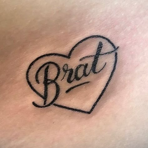 Tattoo Ideas 2000’s, Brats Tattoo Design, Simple Baddie Tattoos, Brats Tattoos For Women, Y2k Tatooes, Brat Tattoos For Women, Spoiled Brat Tattoo, Bratz Style Tattoo, Bratz Inspired Tattoo