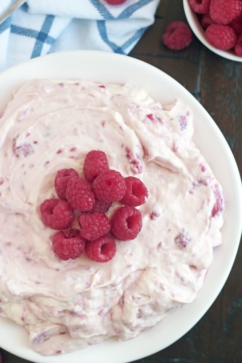 Berry Jello Salad, Raspberry Whip Cream Dessert, Salad Recipes Raspberry, Raspberry Yogurt Salad, Fruit Whipped Cream Desserts, Raspberry Fluff Salad, Raspberry Fluff, Raspberry Fluff Salad Cool Whip, Rasberry Salad