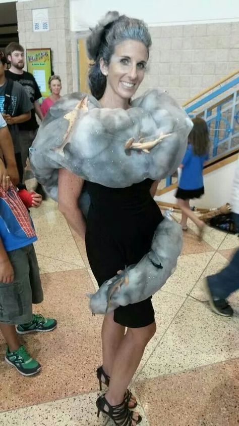 Sharknado Costume, Wind Costume, Unique Costumes, Halloween 2022, Costumes Ideas, Cool Halloween Costumes, Cosplay Ideas, Hallows Eve, Diy Costumes