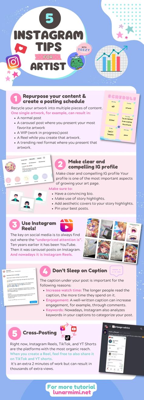 Sorry for being on hiatus for a while, everyone! I'm back with our first collab post ever with Teezy and this post will help you growwww 🌱 your IG account as an artist! ✨ Let's check out these 10 best practices from Teezy to help increase your following and reach a larger audience! Don't forget to follow Teezy for more tips on growing your art social media account. 🚀🎨 - #instagramgrowth #artistoninstagram #instagramgrowthhack #artaccount Ig Art Account Ideas, How To Grow Your Instagram Art Account, Insta Art Account Ideas, Instagram Art Post Ideas, Social Media For Artists, Art Business Tips, Art Account Aesthetic, Artist Alley Tips, Insta Art Account