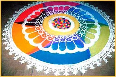 50 Best Rangoli Designs Art and Patterns With Pictures | Style At Life Rangoli Designs Big, Best Rangoli Design, Rangoli Designs For Competition, Indian Rangoli Designs, Qutub Minar, Rangoli Simple, Latest Rangoli, Rangoli Colours, Indian Rangoli