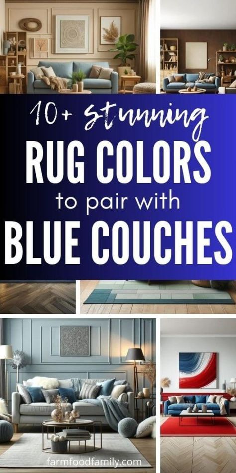 10 Best Rug Colors for Blue Couches to Complete Your Space 23 What Color Rug With Navy Couch, Rugs For Navy Blue Couch, Blue Couch With Rug, Navy Blue Leather Couch, Gray Blue Couch, Blue Leather Couch, Dark Blue Couch, Light Blue Couches, Navy Blue Couches