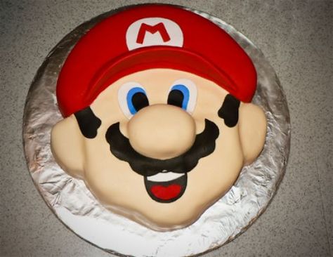 Super Mario Bros 7th Birthday Cake Mario Face, Mario Birthday Cake, Mario Bros Cake, Rodjendanske Torte, Super Mario Bros Birthday Party, Super Mario Cake, 7th Birthday Cakes, Face Cake, Torte Decorate