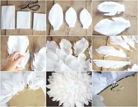 Craftberry Bush | New Bedding and Crepe Paper Juju Hat Tutorial | https://www.craftberrybush.com Feather Diy, Paper Feathers, Juju Hat, New Bedding, Hat Tutorial, Handmade Flowers Fabric, Paper Flowers Craft, Diy Hat, Paper Crafts Diy Tutorials