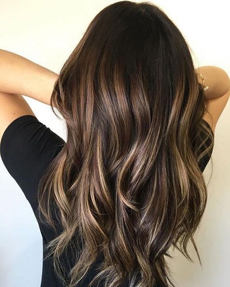 Brown Hair Color With Highlights | Balayage Hair Colors #haircolor #brownhair #highlighthair #babylights #hairpainting #ombre #balayageombre #blonde #balayagehighlights #balayage Dark Brown Hair Balayage, Rambut Brunette, Bronde Balayage, Fall Hair Color For Brunettes, Brown Hair With Blonde Highlights, Haircut Styles, Dark Brown Hair Color, Hair Color Ideas For Brunettes, Brown Highlights