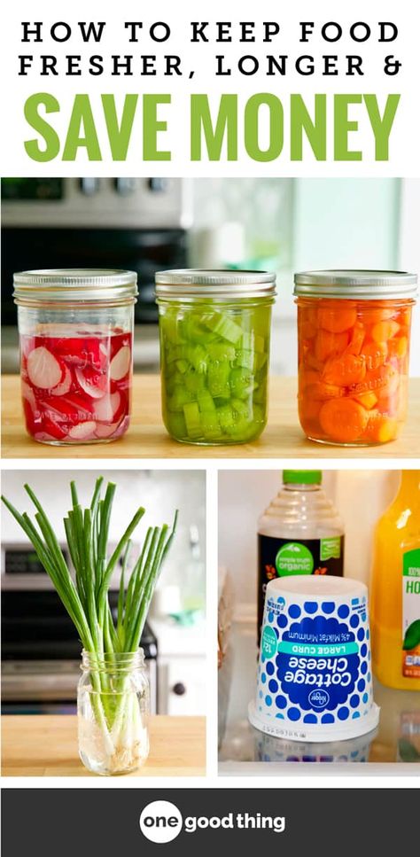 Easy Tricks, Storage Tips, Reduce Food Waste, Food Facts, Food Fresh, Save Food, Food Store, Food Waste, Household Hacks