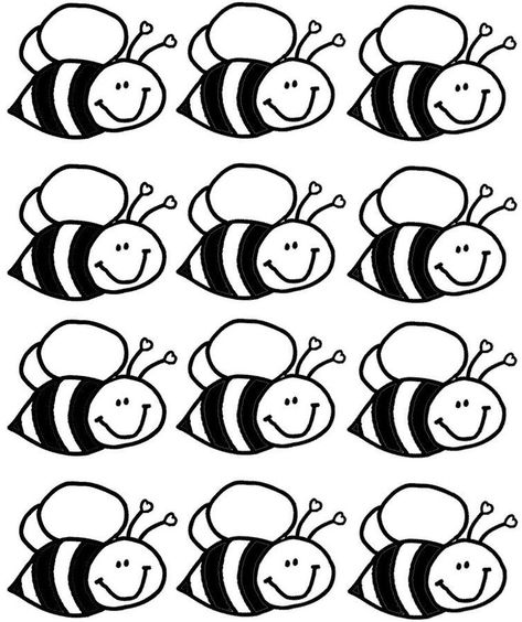 Bee Coloring Pages ⋆ coloring.rocks! Bee Template, Insect Coloring Pages, Bee Themed Classroom, Bugs Preschool, Bee Classroom, Bee Printables, Bee Coloring Pages, Insect Crafts, Insects Theme