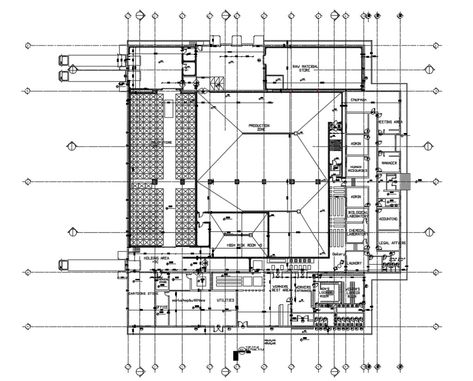 Factory Design Plan Fruit Juice Factory Floor Plan, Rice Mill Factory Design, Factory Floor Plan, Civil Plan, Building Floor Plan, Factory Plan, Factory Layout, Architecture Memes, House Projects Architecture