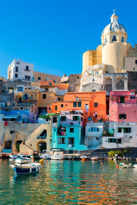 Procida, Italy: Things to do in the lesser-known island paradise | House & Garden Procida Italy, Paradise House, Italy Coast, Verona Italy, Italy Holidays, Amalfi Coast Italy, Southern Europe, Island Paradise, Southern Italy