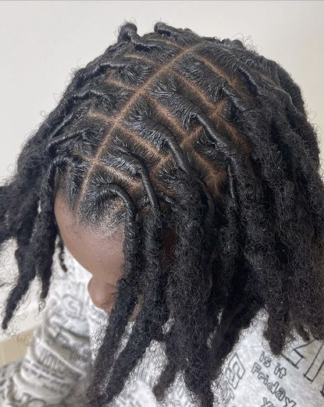 Loc Parting Patterns, Budding Locs, Thick Locs, Cute Dreads, Dreadlock Hairstyles For Men, Mens Braids Hairstyles, Short Locs Hairstyles, Cool Braid Hairstyles, Mens Braids