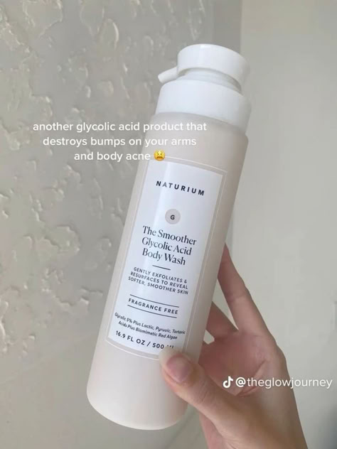 As an amazon associate I earn from qualifying purchases.  Our glycolic acid body wash exfoliates and resurfaces rough and bumpy texture to reveal softer, smoother skin. Developed for all skin types and appropriate for daily use. This body wash can also be used as a facial cleanser. Glycolic Acid Body Wash, Exfoliating Body Wash, Body Acne, Basic Skin Care Routine, Shower Skin Care, Healthy Skin Tips, Body Care Routine, Body Skin Care Routine, Beauty Skin Care Routine