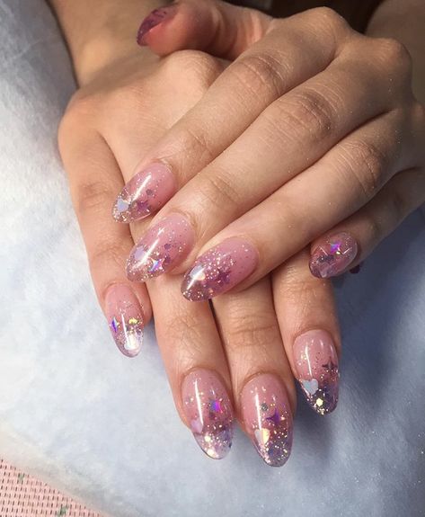 Dark Purple Jelly Nails, Nail Designs Jelly Nails, Glitter Jelly Nails, Purple Jelly Nails, Nails Jelly, Bday Nails, Pink Gel Nails, Purple Nail Designs, Beauty Nails Design