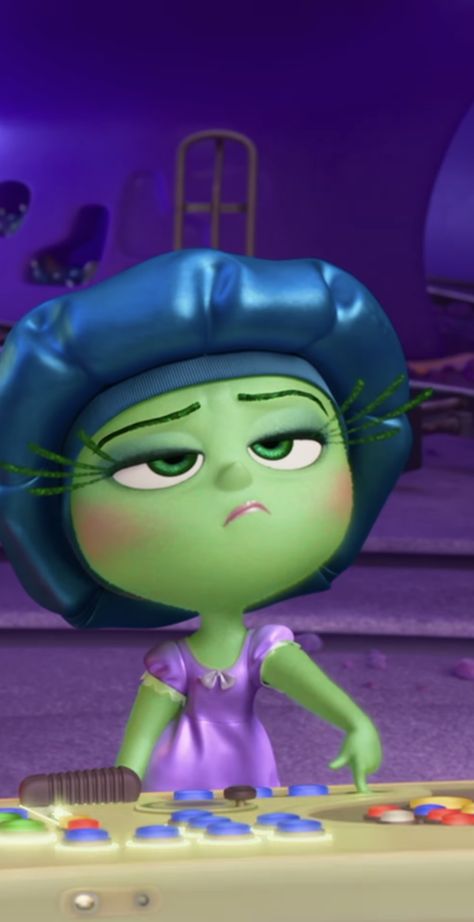 Disgust Inside Out Wallpaper, Disgust Wallpaper, Disgust Inside Out, Disgust Inside Out Aesthetic, Inside Out Disgust, Create Your Own Cartoon, Disgusted Inside Out, 가족 일러스트, Inside Out Characters