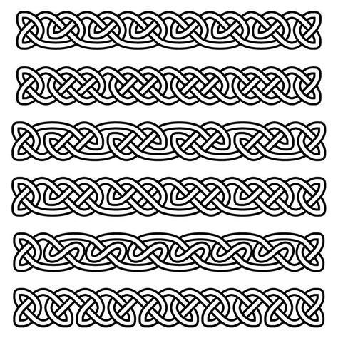 Celtic Borders Knotwork SVG Vector Files Collection 1 for | Etsy Celtic Knotwork Border, Celtic Knot Band Tattoo, Nordic Pattern Viking, Celtic Patterns Border, Celtic Patterns Templates, Celtic Borders, Knotwork Border, Norway Tattoo, Mens Engraved Wedding Bands