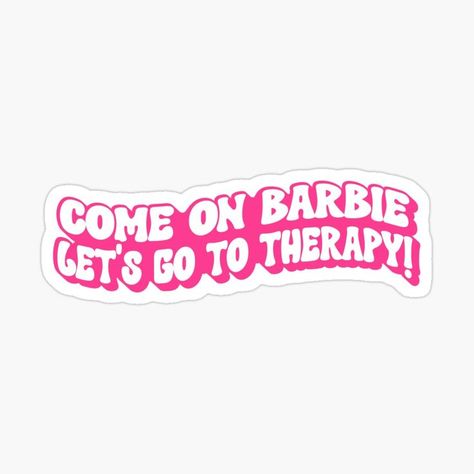 Join Barbie in her therapy journey! This sticker captures the humor of the Margot Robbie and Ryan Gosling movie perfectly. Put a smile on your face and your stuff with this quirky sticker! 😁 Barbie, sticker, funny, therapy, Greta Gerwig, Margot Robbie, Ryan Gosling, humor, Barbie movie, laughter, therapy session, quirky, movie-inspired, pop culture, LOL, chuckle, giggle, comedy, film reference, therapy humor. Humor Barbie, Margot Robbie Ryan Gosling, Margot Robbie And Ryan Gosling, Funny Therapy, Ryan Gosling Movies, Film Reference, Go To Therapy, Therapy Humor, The Barbie Movie