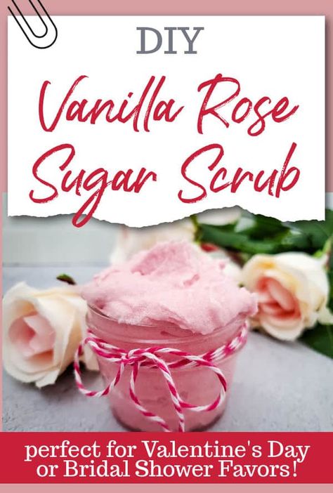 Lip Sugar Scrub Diy, Sugar Lip Scrub Diy, Scrubs Diy, Rose Sugar Scrub, Body Scrub Homemade Recipes, Easy Sugar Scrub, Diy Vanilla, Milk Baths, Scrub Homemade