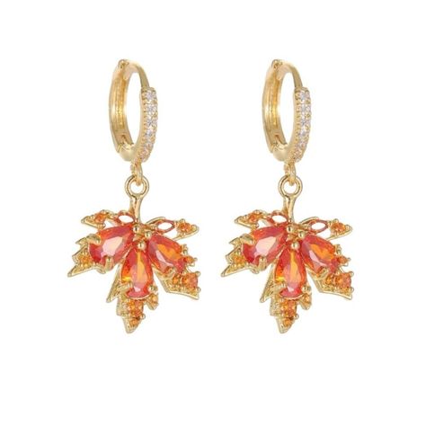 Boutique Item/No Brand Cubic Zirconia Maple Leaf Drop Earrings Gold Tone White Micro Crystals On Bail Of Miniature Hoops Red-Orange Cubic Zirconia Crystals Make Up The Classic Maple Leaf Nwt = New With Tags Approximate Measurements: 1.2” Inch (H) :: 0.6” Inch (W) Women’s Size Os Costume Jewelry Daily Earrings, Garnet Red, Floral Studs, Orange Earrings, Small Hoop Earrings, Prom Jewelry, Wedding Bridal Jewellery, Leverback Earrings, Crystal Drop Earrings