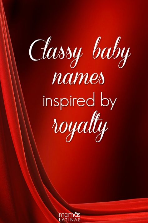 40 Classy baby names inspired by royalty. #babynames #babyroyalty #royalbabynames Bilingual Baby Names, Royal Baby Names, Names Spanish, Babies Names Unique, Child Names, Sleep Strategies, Spanish Baby Names, Uncommon Baby Names, Babies Names