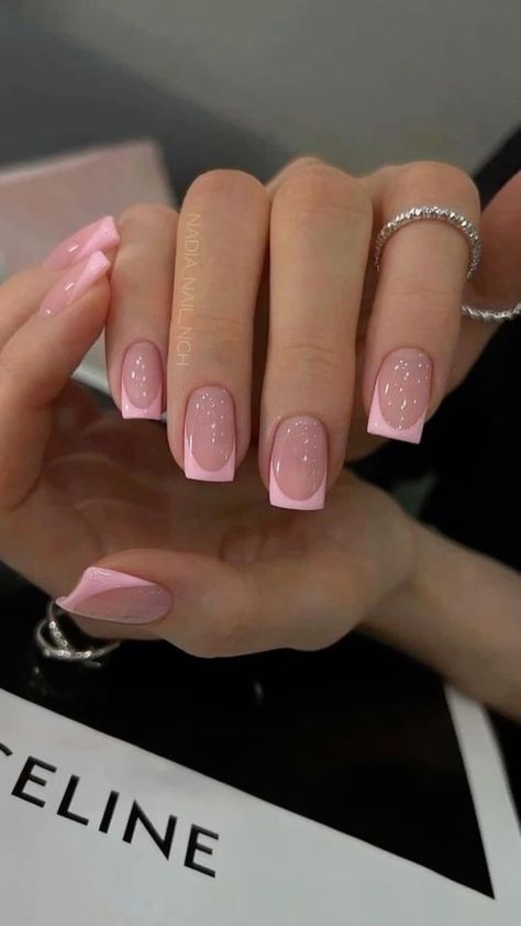 Trendy Short Nails Summer Gel, Short Coffin Nails Summer, Paznokcie Hello Kitty, Wow Nails, In A Rut, Stuck In A Rut, Simple Gel Nails, Minimal Nails, Girly Acrylic Nails