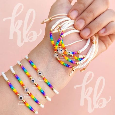 Diy Bracelets Tutorials, Bracelet Craft Diy, Diy Friendship Bracelets Patterns, Diy Bracelet Designs, Easy Diy Jewelry, Diy Bracelets Patterns, Beads Bracelet Design, Bead Loom Bracelets, Friendship Bracelets Diy