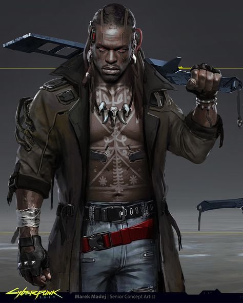 Men of Color In Fantasy Art Cyberpunk Character Art, Cyberpunk Men, Cyberpunk Male, Shadowrun Rpg, Gods And Monsters, Cyberpunk Games, Sci Fi Character Design, Cyberpunk 2020, Cyberpunk Rpg