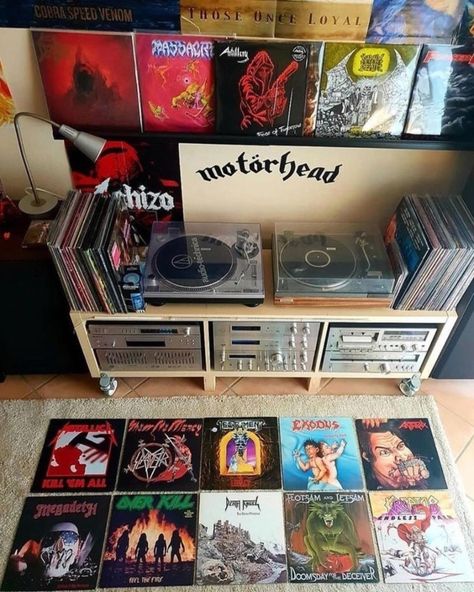 Metalhead Room, Rocker Bedroom, Rock Room, Metal Room, Vinyl Collection, Music Magazine, Helsinki Finland, Grunge Room, Independent Music