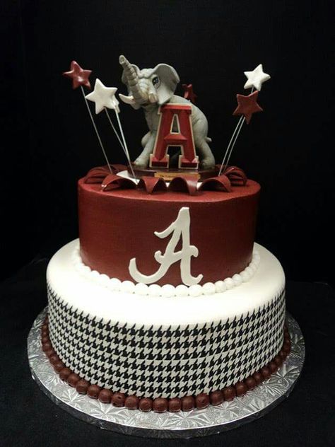 Happy Birthday Alabama Grooms Cake, Alabama Birthday Cakes, Alabama Cake, Alabama Cakes, Wedding Shower Cupcakes, Camo Wedding Cakes, Football Birthday Cake, Dragon Cakes, Dog Birthday Cake