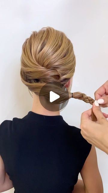 Homecoming Updo Hairstyles Tutorial, Kate Middleton Updo, Hairstyles For Short Hair Formal, Short Hair Formal, Hair Plaits, Casual Hairstyles For Long Hair, Quick Updo, Chignon Updo, Classic Updo