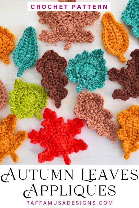 Crochet Fall Leaves Garland, Crochet Leaf Gloves, Autumn Leaf Crochet Pattern, Thanksgiving Crochet Garland, Crochet Fall Leaf Garland, Fall Leaves Crochet Pattern Free, Crochet Fall Leaf Free Pattern, Crochet Oak Leaf Pattern Free, Autumn Leaf Crochet