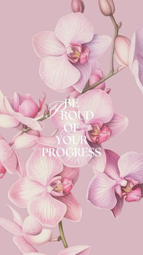 Be proud of your progress quote Facebook story template | premium image by rawpixel.com / Aew Flowers Quotes Aesthetic, Pink Poster Prints, Be Proud Of Your Progress, Lily Purple, Facebook Story, Draw Flowers, Realistic Drawing, Be Gentle, Pretty Wallpaper Iphone