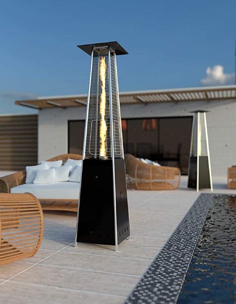 Outdoor Heaters Patio, Bbq Parties, Outside Seating Area, Gas Patio Heater, Propane Heater, Gas Heater, Column Design, Outdoor Heaters, Swimming Pools Backyard