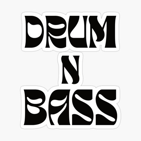 Get my art printed on awesome products. Support me at Redbubble #RBandME: https://www.redbubble.com/i/sticker/Drum-N-Bass-Music-by-Marvelpic/111713827.JCQM3?asc=u Bass Logo, 70's Disco, Dw Drums, Drum N Bass, Music Symbols, Bass Music, Music Stickers, 70s Disco, Music Logo