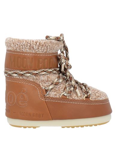 Padded ankle boots Leather Knitted Brand logo Multicolor Internal padding Lace-up Round toe Flat Pebbled sole Contains non-textile parts of animal origin Tan Leather Ankle Boots, Womens Leather Ankle Boots, Gold Boots, Ankle Boots Leather, Lace Sandals, Fall 23, Moon Boot, Chloe Shoes, Chelsea Ankle Boots