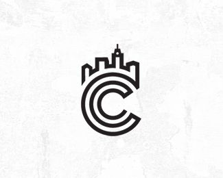 WIP. CityCenter #line #bnw / Inspiration Idea: Creating a letter within an line illustration Cc Logo Design Ideas, City Logos Design, Font Design Ideas, Destination Branding, City Branding, The Letter C, Typography Logos, Logo C, City Logo