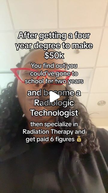 Chaun | Radiologic Technologist on Instagram: "I can’t believe I went to school for this! ☢️ Go to my stories to learn more!  Radiologic Technology takes a minimum of two years and afterwards you can specialize into others fields that command a higher salary.   Radiation therapy was the specialty I applied to learn and because of the competitive application process I want chosen. But that’s okay because I had other specialties I was able to learn and become verified to perform.   Working in the radiology field has been one of the best decisions I’ve made in my life.   If you love Science, Technology, Engineering or Mathematics / STEM then this is worth a look as a career option.  - - - #radiologictechnologist #radiationtherapy #radtechstudent #womeninstem" Nuclear Medicine Technologist Aesthetic, Radiation Therapist Aesthetic, Radiologist Aesthetic, Radiology Aesthetic, Nuclear Medicine Technologist, Rad Tech Student, Air Force Nurse, Higher Salary, Radiology Humor