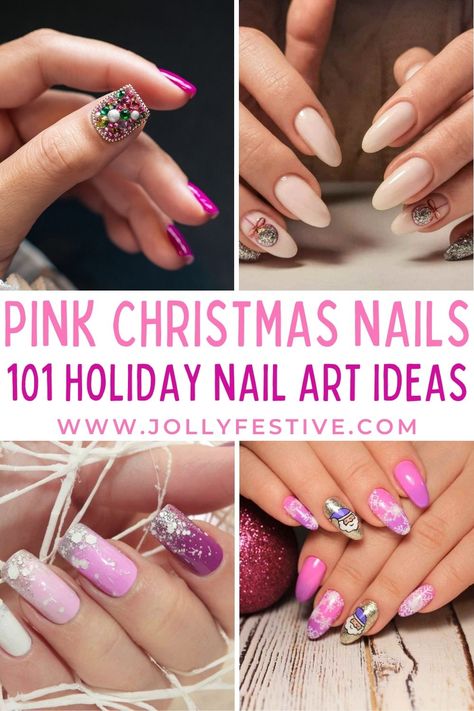 🎄💅 Embrace the festive spirit with our Pink Christmas Nail Art designs! These enchanting patterns are just a glimpse of the 101 holiday nail art ideas we have in store for you. From blush pink to sparkling rose gold, we've got your nails covered for a season of merry and bright. Discover the full post to adorn your fingertips with holiday elegance and bring a touch of Pinkmas magic to your festive style! 🌟🎁 Pink And Green Holiday Nails, Pink Holiday Nail Designs, Blue And Pink Christmas Nails, Christmas Nails 2023 Pink, Bright Pink Christmas Nails, Hot Pink Christmas Nails, Bright Christmas Nails, Pink And Red Christmas Nails, Pink Holiday Nails