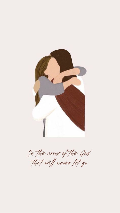 Jesus Hug Me Cartoon, Jesus And Girl Wallpaper, Hugging Jesus, Gold Wallpaper Background, Christian Wallpapers, Bible Quote, Gold Wallpaper, God First, Christian Quotes Inspirational