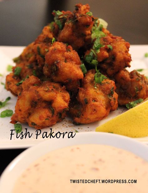 Fish Pakora: My Crispy, Delicious Morsels of Fish Fish Pakora, Fish Fritters, Vacation At Home, Desi Recipes, Fish Snacks, Pakora Recipes, Fish Cakes, Fried Fish Recipes, Party Starters