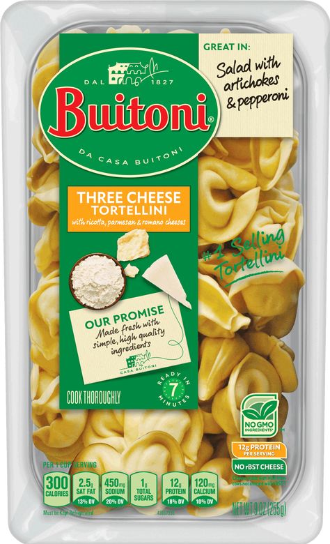 Tortellini Marinara | Pasta Recipes | BUITONI® Buitoni Recipes, Skillet Tortellini, Italian Pasta Sauces, Pesto Tortellini Salad, Cheese Tortellini Recipes, Cheese Tortellini Soup, Marinara Pasta, Greek Lemon Chicken Soup, Tomato Tortellini Soup